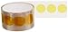 TapeCase 1 mil Polyimide Film Tape with Silicone Adhesive (KD Series), Donuts, 1" Length x 1" Width (1 Pack/28 Pieces)