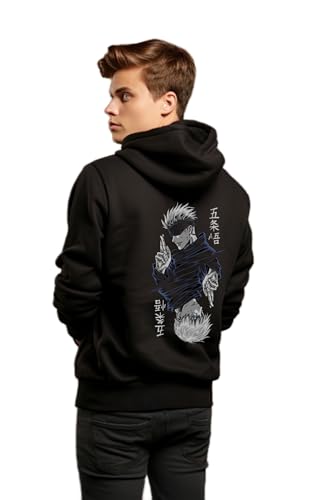 Image of Be Crazy Anime Printed Black Hoodie /Graphic Printed Hoodie /Hoodie for Men & Women /Warm Hoodie /Unisex Hoodie