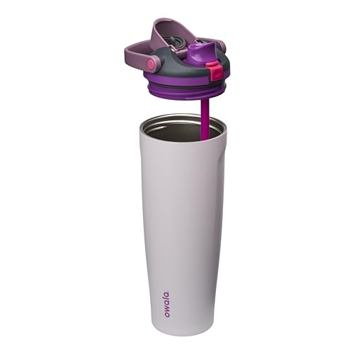Image of Owala FreeSip Sway Insulated Stainless Steel Water Bottle with Two-Way Spout, Built-In Straw and Bucket Handle, Made for Travel, School, and Sports, 40oz, BPA Free, Leak Proof, Dreamy Field
