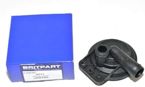 BRITPART CRANKCASE PCV VENT EMISSION REGULATING VALVE COMPATIBLE WITH LAND ROVER V8 PETROL 4.4L & 4.2L ENGINE MODELS LR3 2005-2009 / RR FULL SIZE L322 06-09 / RR SPORT L320 2005-2009, PART # LR003380
