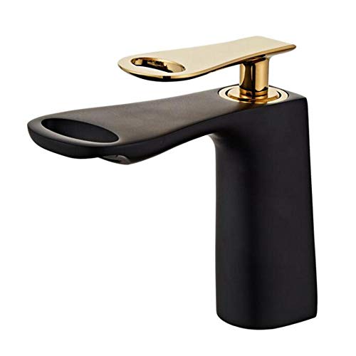 Robinet de lavabo de salle de bain à manche unique cascade pour vasque moderne