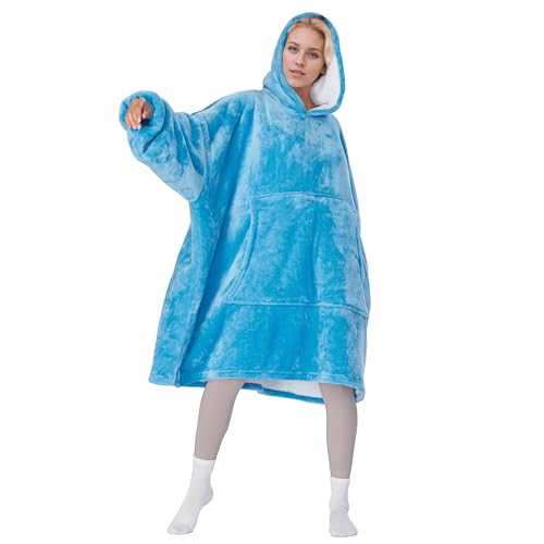 Tirrinia Oversized Sherpa Wearable Blanket Hoodie