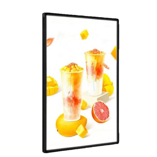 Caisson lumineux LED cadre fin panneau de menu affichage publicitaire 60x90