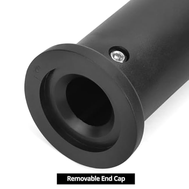 QWORK Adapter Sleeve (2 Pairs) ¨C Convert 1 Standard to 2 Weight Plate Posts ¨C 8 Length, 600lbs Capacity, Removable End Caps, Hex Bolt Locking, Includes Allen Keys