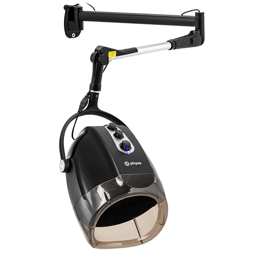 physa PHY-HD_03 Casco asciugacapelli Montaggio a parete Con funzione ionica 1000 W 70 °C Casco parrucchiere Casco asciugacapelli professionale Casco da parrucchiere