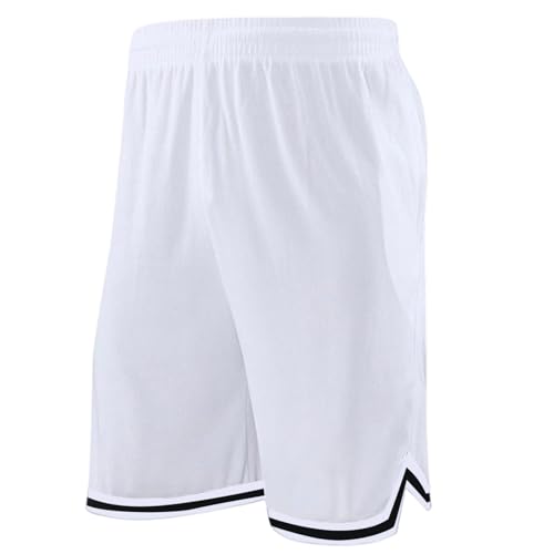-Pantalones Cortos de Baloncesto Largos para Hombre con Bolsillo con Cremallera, Malla de 11 Pulgadas, para Deportes, Baloncesto, cancha, Fitness, Gimnasio