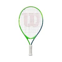 Wilson Slam Jr 19 Tennis Racket, Provides Lightweight Strength and Effortless Control, Kid-Friendly Dimensions, Ready For High-Performance Play, Colour: Blue, Size: 19