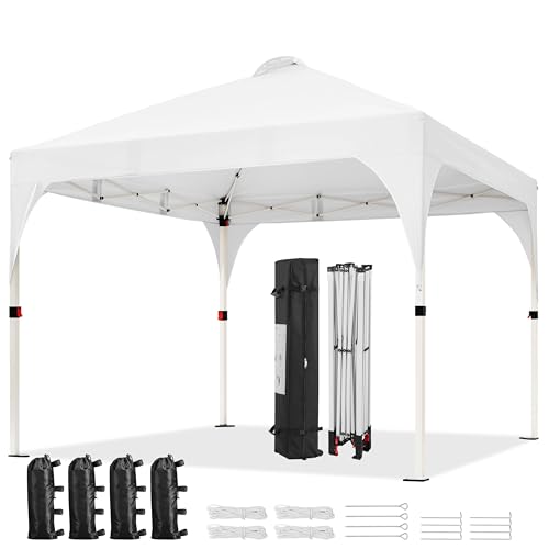 Yaheetech 10x10 Pop Up Canopy Tent with Vent, Easy Set Up Tent...