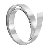 PATIKIL 0,39 Zoll x 78,7 Zoll Aluminium-Flashing, 1 Rolle Dach Aluminium-Blechstreifen Blechrolle 0,1 mm Shim für Dächer Dachrinnen Tür Fenster Maschinenreparatur Handwerk DIY