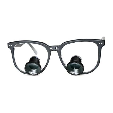 Songzi Optics 2.5X 3X 3.5X Optional Acetate Frame TTL Dental Loupes Through The Lens Surgical Loupes Customized (Magnification:3X, Near Pd 56mm) Cover