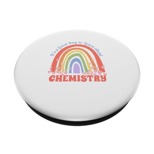 Chemistry Teacher PopSockets Swappable PopGrip, Black - Image 2