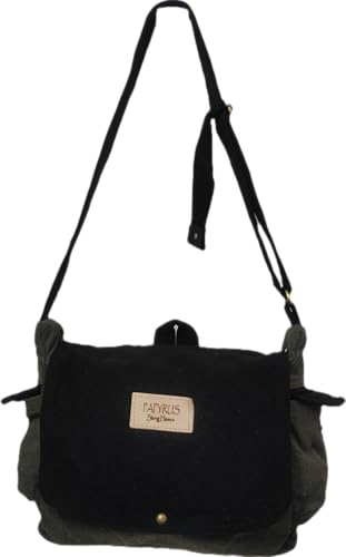 Image of ROUGH CANVAS COTTON MESSENGER BAG /BRASS ZIPPER CLOSURE /HANDMADE /ANTIQUE /VINTAGE /ECO LOVELY /UNISEX /SUSTAINABLE /HIGHLY DURABLE /WASHABLE /NATURAL