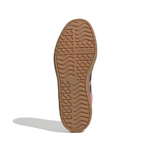 Image of adidas Womens Vl Court Bold Lace Up Sneakers Shoes Casual - Pink