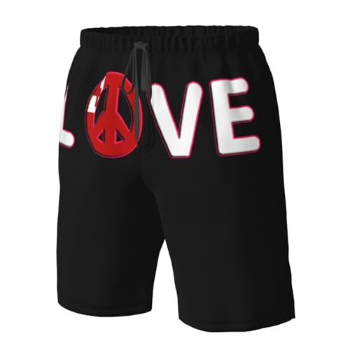 Men's Beach Shorts Drawstring Quick Dry Trunks Running Comfortable Loose Gym Swimsuit Pants with Pockets