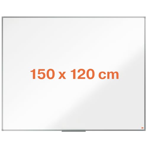 Nobo Pizarra Magnética de Acero, 1500 x 1200 mm, Marco de Aluminio, Fijado a la...