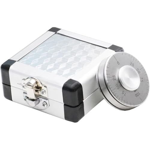 Calibrador de película húmeda McbeAn con rueda para medir espesor de película húmeda, escala clara y caja de almacenamiento, herramienta de medición de acero inoxidable para pinturas y recubrimientos