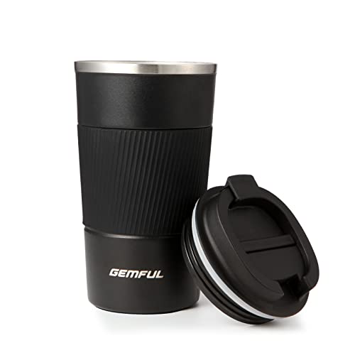 GEMFUL 17oz Travel Coffee Mug To Go with Lid Stainless Steel Insulated Cups Reusable Tumbler Leak Proof Coffee Lovers Gift for Hot Cold Drinks Women M