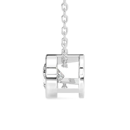 FRIENDLY DIAMONDS 0.75 Carat - 6 Carat IGI Certified Lab Grown Diamond | Globe Slider Lab Diamond Necklace In 14K Or 18K White, Yellow Or Rose Gold | FG-VS1-VS2 Quality3