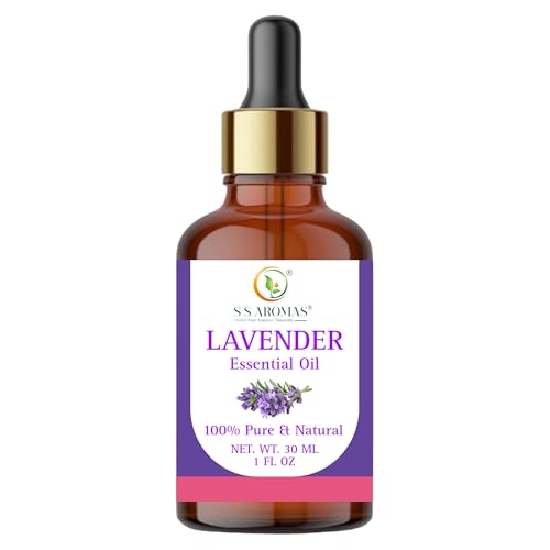 Image of Pure Lavender Oil - 100% Natural, Undiluted, Therapeutic Grade Lavender Oil For Skin, Face, Hair care, Diffuser, Aromatherapy & Massage - 30 ML.