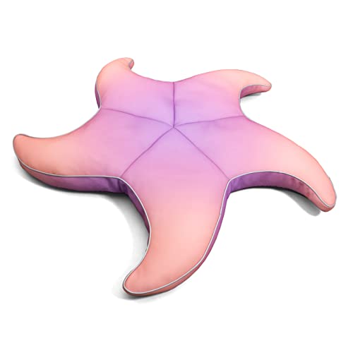 Big Joe Wavy Starfish No Inflation Needed Novelty Pool Float, Le Ombre Magenta Double Sided Mesh, Quick Draining Fabric, 5 Feet Big #TOP28
