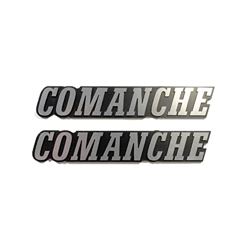 Image of Jeep Comanche MJ Side Badge kit, Square Letter Style 1986-1987- by Azzy's Design Works