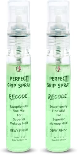 Image of Recode Perfect Grip Spray Makeup Fixer 10 Ml|Dewy Finish|Vitamin E Enriched|Long Lasting|Keeps Makeup Intact|Hydrates, Soothes & Refreshes Skin (Pack of 2)