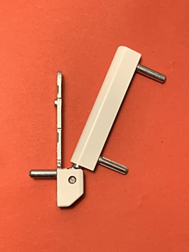 Roto Palier d'angle série NT et Centro - Pour fenêtres en bois et fenêtres en plastique - 70 mm (avec capuchons blancs)