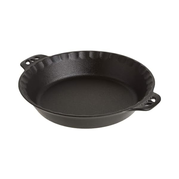 Camp chef cast iron pie pan true seasoned cast iron pie dish for cooking camping accessories 10  urban country home decor