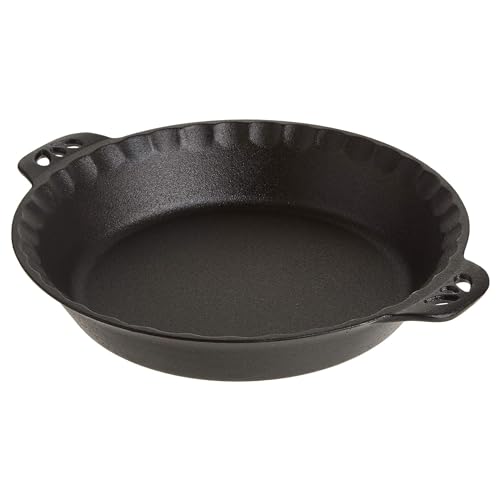Camp Chef Cast Iron Pie Pan True Seasoned Cast Iron Pie Dish for Cooking Camping Accessories 10