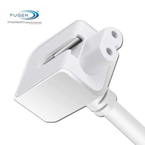 Image of FUGEN Indian Style Cable Big Head 16A (not for 5A) for Laptop Charger Adapter Cable Compatible for Apple mac-Book Pro, Air, Retina, MG1, MG2, MG3, iPhone, Mega-Safe-1,2 and 3 (White)