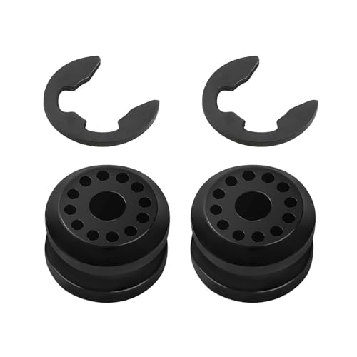 Lyxheth 2PCS Car Transmission Shift Linkage Grommet Bushing, Shift Cable Bushing, Car Transfer Case Shift Linkage Bushing Grommets with E-clips, 68078975AA 68078974AA Shift Linkage Repair Kit for Ram