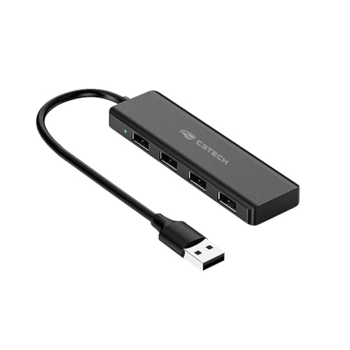 Hub USB 2.0 C3Tech HU-230BK com 4 Portas de saida USB Plug and Play