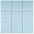 4x4 Square Matte Porcelain Mosaic Floor and Wall for Kitchen Backsplash, Bathroom, Accent Wall (11 Sheets/Case) (Baby Blue)