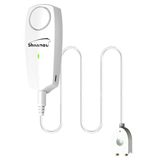 Vattendetektor WLAN vattensensor vattenkran, WiFi vattendetektor larm med laddbart batteri, 6 ringsignaler och 100 dB ljudtjocklek för kök, tvättmaskin, badrum, handfat, akvarium och källare
