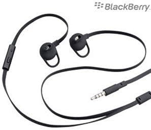 Official Blakberry HDW-49299-001 Premium Stere IN Ear Headset/Handsfree/Earphones For Blackberry Curve 9360, Curve 9380, Pearl 3G, Storm, Storm2, Torch 9800, Torch 9810, Torch 9860 - BLACK