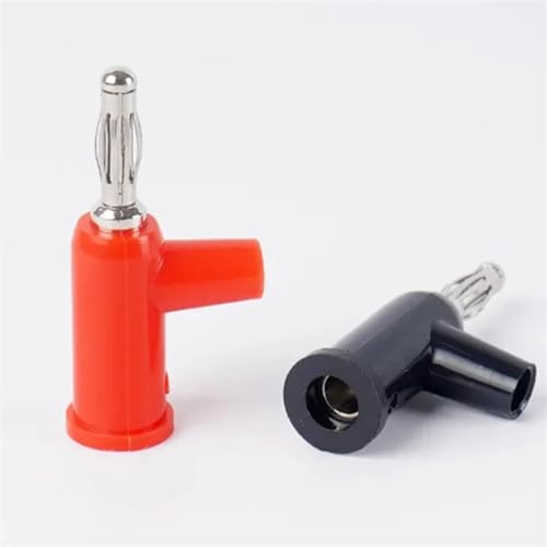 Conector banana 4 mm de cobre apilable para cable de audio, altavoces y multímetro, tornillo 4