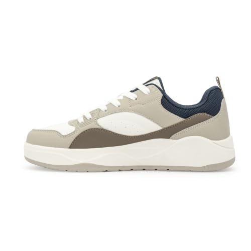 Image of Red Tape Low Cut Sneaker for Men in White Brown | Sneaker | White Brown | 8 UK
