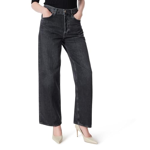 DEE OCLEPPO Women's Kit 5 Pocket Straight Wide Leg Jean Standard
