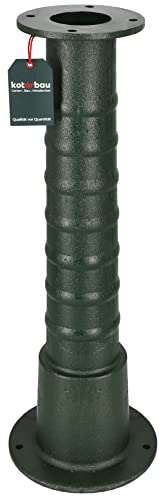 KOTARBAU® Soporte para bomba de mano Abyssine decorativo hierro fundido negro decorativo