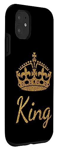 Iphone 11 King Golden Crown Couple Anniversary Boyfriend Groom Case #TOP2