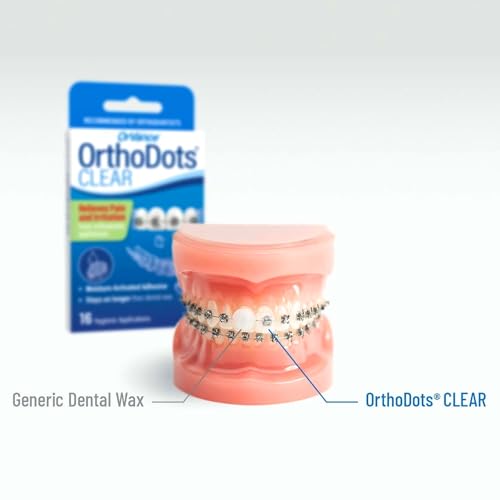 Image of ORVANCE Orthodontic Wax, Clear Moisture Activated Braces Wax Alternative for Pain Relief, 72 Count (Pack of 2)