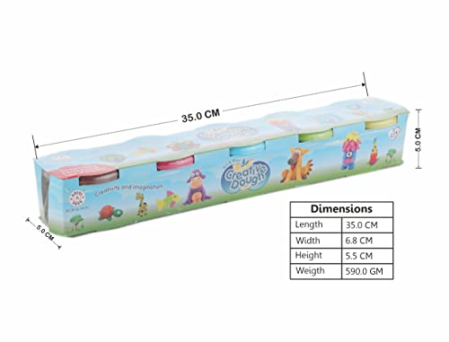 Image of Aditi Toys Clay Dough Kit for Kids, 5 Colour Dough Packs for Sculpting Moulds, Air Dry, Non-Toxic, DIY Craft, BIS Approved, 100g Each
