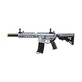 Lancer Tactical Gen 3 M4 Carbine SD AEG Airsoft Rifle with Programmable ETU & MOSFET Electric Full/Semi-Auto (Gray)