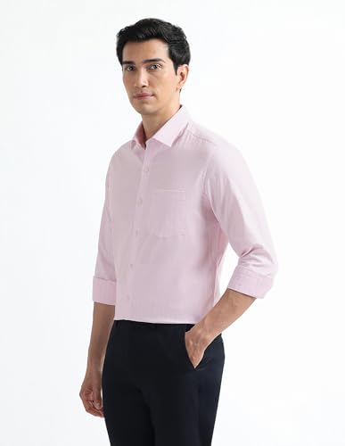 Image of Arrow Checked Slim Fit Mens Formal Shirt - Cotton, Breathable & Comfortable, Full Sleeves Shirts for Men