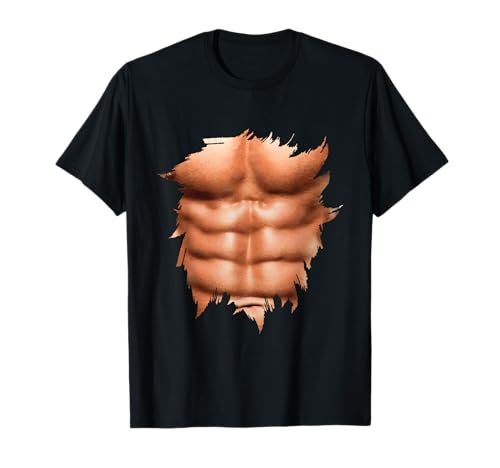 Fake Bauchmuskelshirt Body Muscle Sixpack T-Shirt