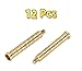 arrccholiy 12 Pack Archery Brass Arrow Weight Bolt Copper Arrow Insert for .244 Carbon Arrow Field Points Shaft, 100 Grain