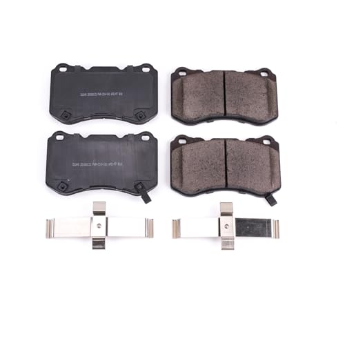 Image of PowerStop Front Brake Pads for Acura TL 2004-08 - Z17 Ceramic Brake Pads with Installation Hardware, 17-1049