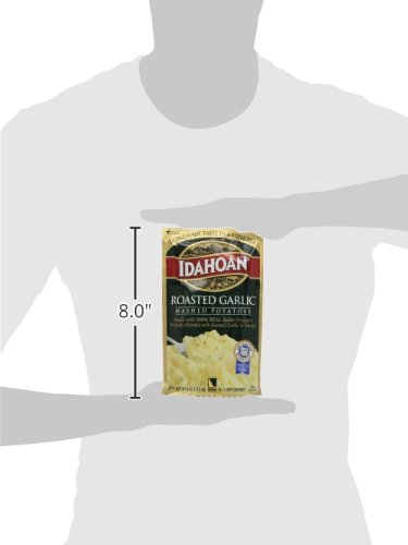 Image of Idahoan Mashed Potatoes, Roasted Garlic, 4 oz (Pack of 4)