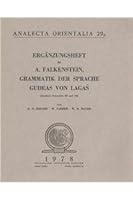 Erganzungsheft Zu Falkenstein: Grammatik Der Sprache Gudeas Von Lagas 8876532323 Book Cover