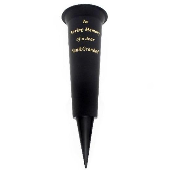 Special Graveside Memorial Grave Spiked Flower Vase In Loving Memory Special Memorial Vase for Graves